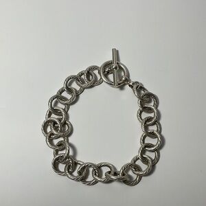 Elegant Sterling Silver Chain Bracelet